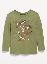 Image number 1 showing, Long-Sleeve Unisex Graphic T-Shirt for Toddler