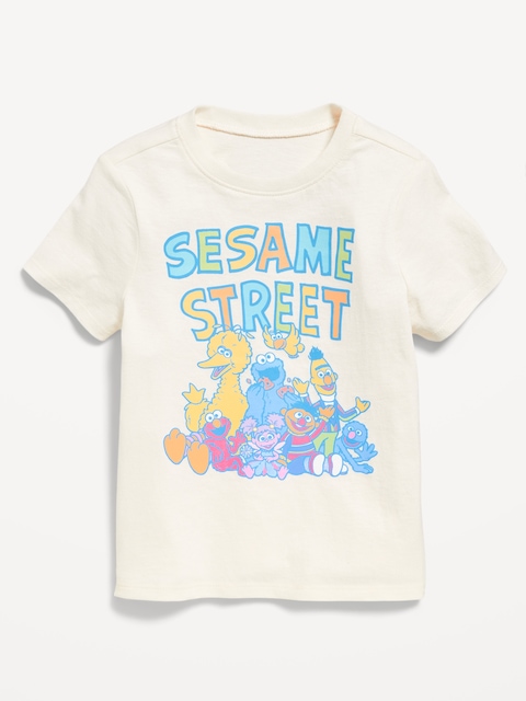 Sesame Street™ Unisex Graphic T-Shirt for Toddler - Sea Salt