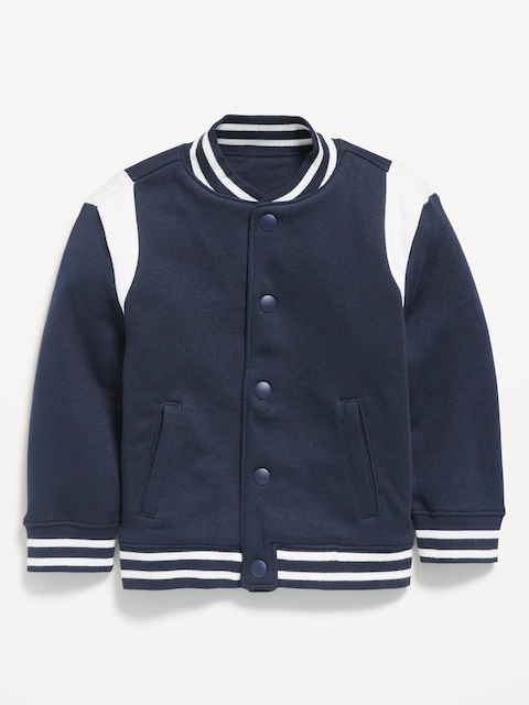Fleece Bomber Jacket for Toddler Boys - In The Navy