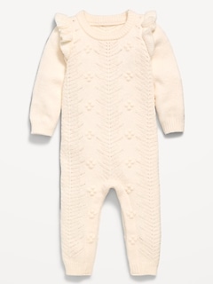 SoSoft Ruffled-Shoulder Sweater One-Piece for Baby