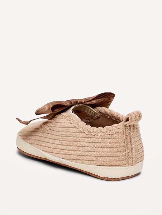 Image number 3 showing, Corduroy Bow Sneakers for Baby