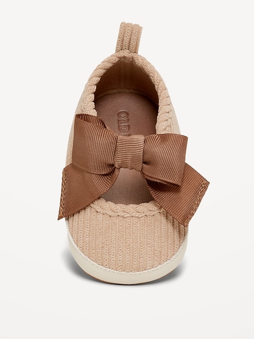 Image number 2 showing, Corduroy Bow Sneakers for Baby