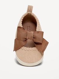 Image number 2 showing, Corduroy Bow Sneakers for Baby