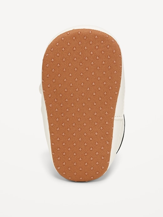 Image number 4 showing, Double Secure-Strap Faux-Leather Sneakers for Baby