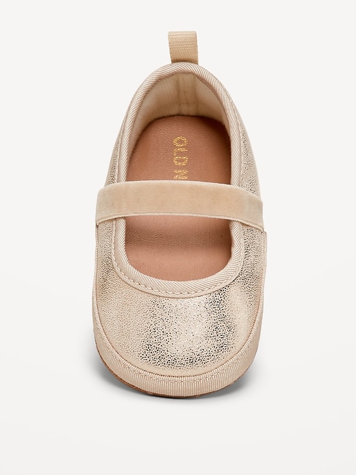 Image number 2 showing, Shiny Faux-Leather Ballet Flats for Baby