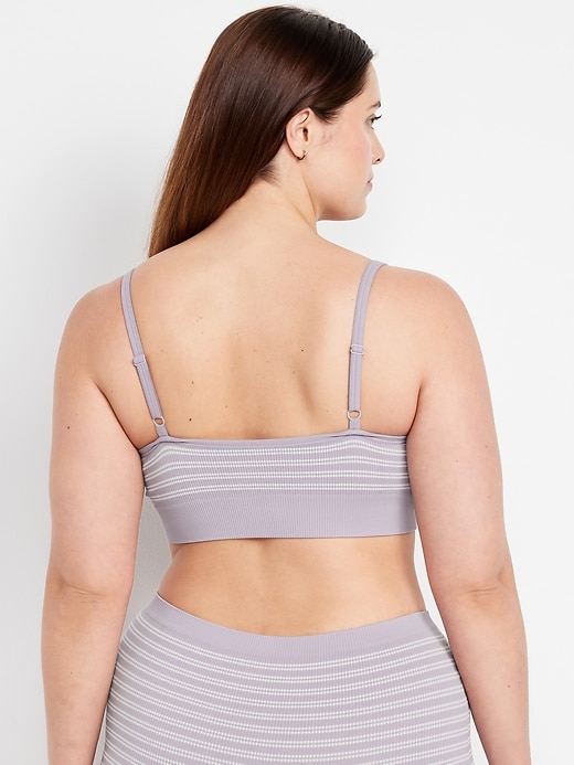 Image number 7 showing, Seamless Ribbed Longline Bralette