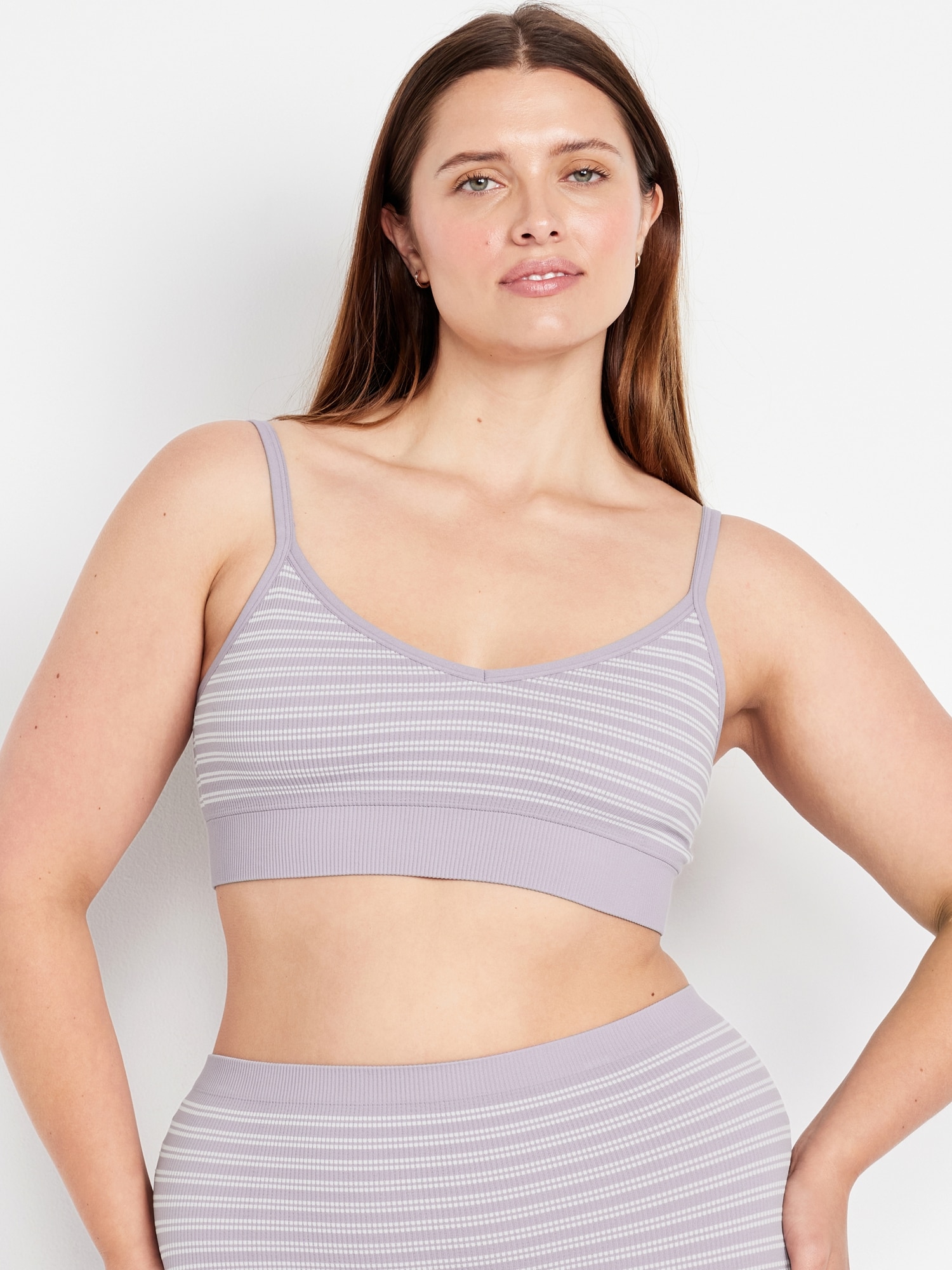 Seamless Ribbed Longline Bralette