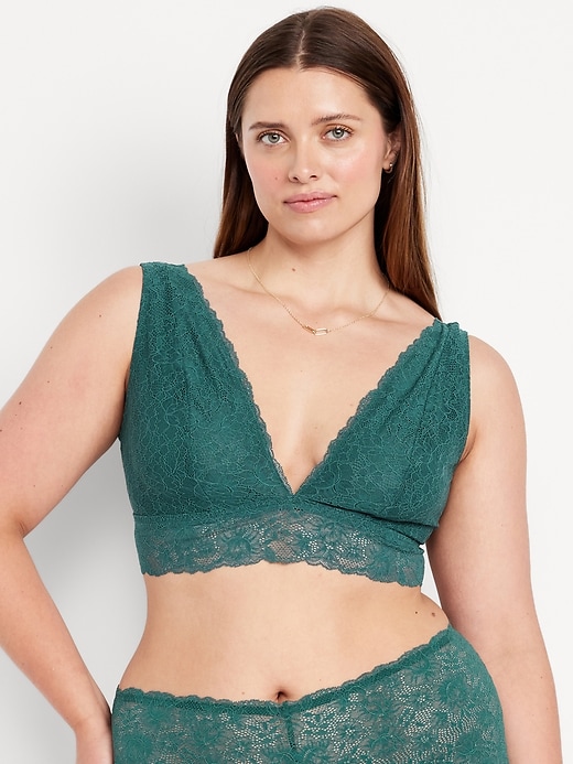 Image number 7 showing, V-Neck Lace Bralette