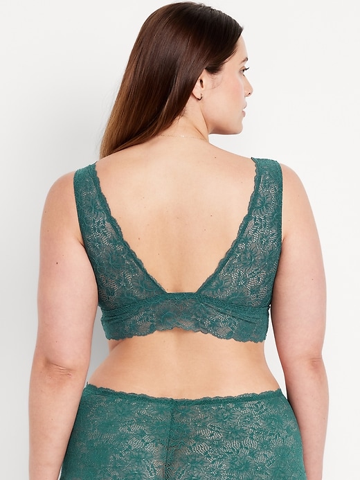 Image number 8 showing, V-Neck Lace Bralette