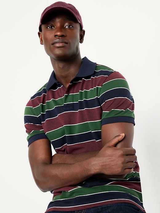 Image number 3 showing, Classic Fit Striped Pique Polo
