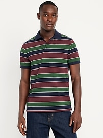Image number 1 showing, Classic Fit Striped Pique Polo