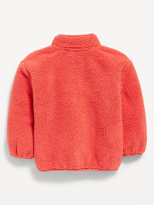 Image number 2 showing, Sherpa Applique Pocket Jacket for Toddler Girls