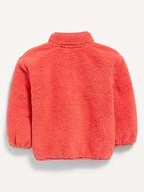 Image number 2 showing, Sherpa Applique Pocket Jacket for Toddler Girls