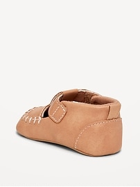 Image number 3 showing, Faux-Leather Moccasin Shoes for Baby