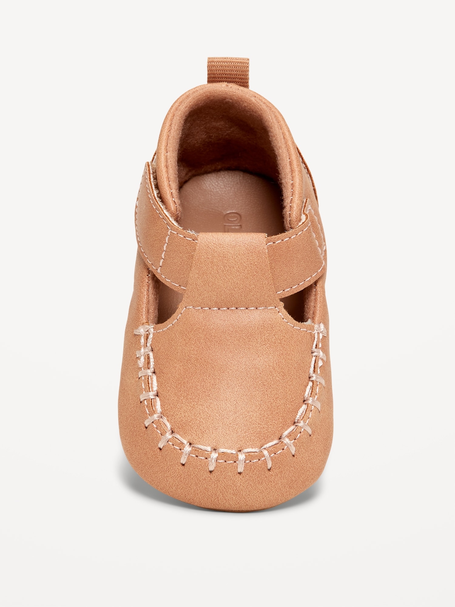 Faux-Leather Moccasin Shoes for Baby
