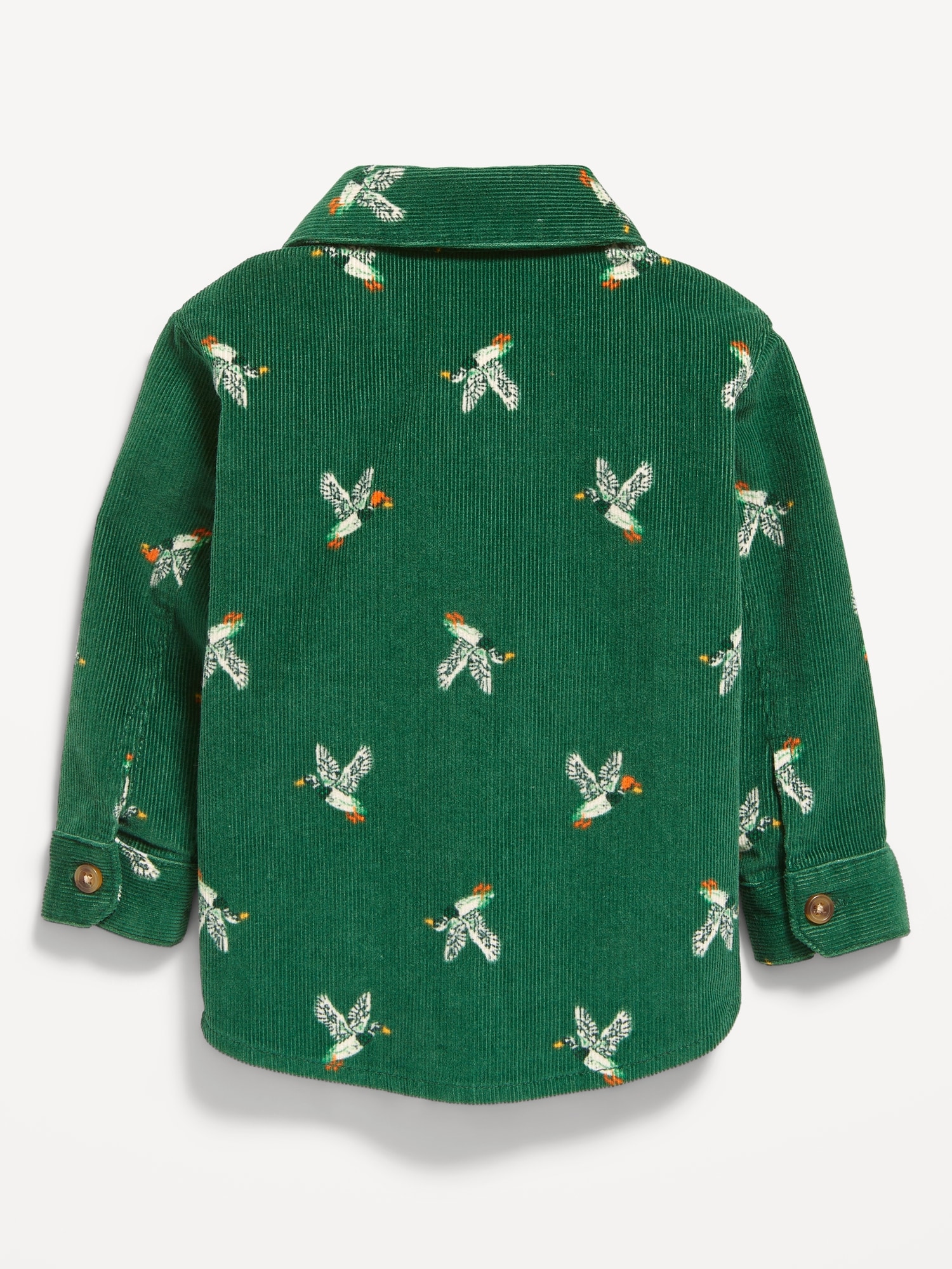 Printed Long-Sleeve Corduroy Shirt for Toddler Boys
