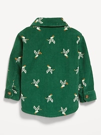 Image number 2 showing, Printed Long-Sleeve Corduroy Shirt for Toddler Boys