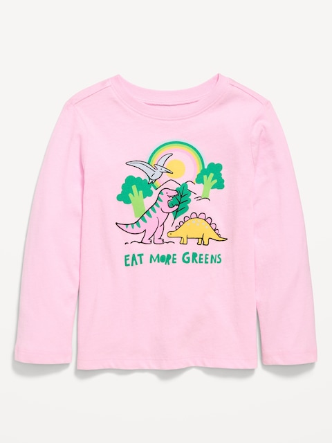 Long-Sleeve Graphic T-Shirt for Toddler Girls - Oleander