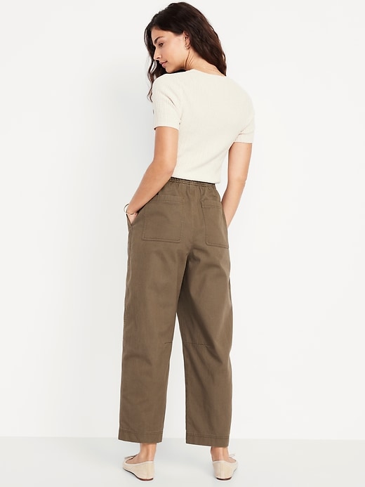 Image number 3 showing, High-Waisted Barrel Ankle Pants