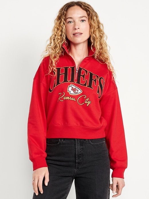 Image number 1 showing, NFL™ Kansas City Chiefs™ Half-Zip Sweatshirt