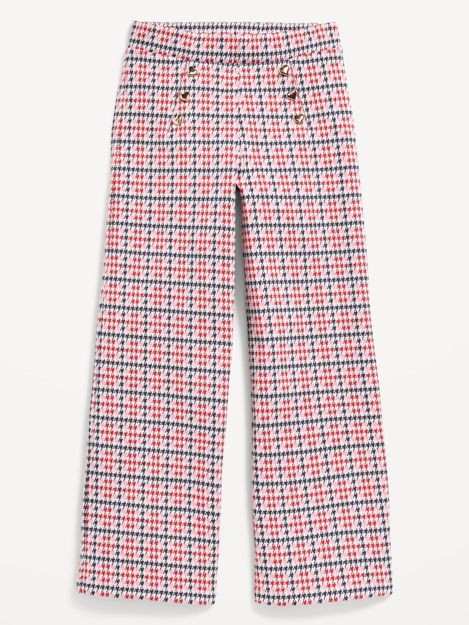 High-Waisted Straight-Leg Sailor Pants for Girls