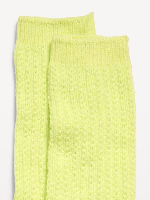 Image number 2 showing, Slouchy Textured Crew Socks for Women