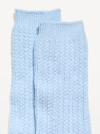 Image number 2 showing, Slouchy Textured Crew Socks for Women