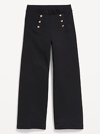 Image number 4 showing, High-Waisted Straight-Leg Sailor Pants for Girls