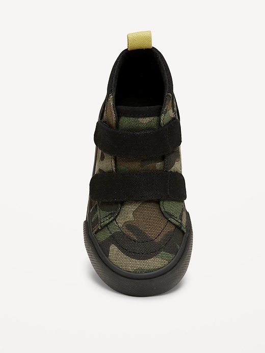 Image number 2 showing, Double Secure-Strap High-Top Sneakers for Toddler Boys