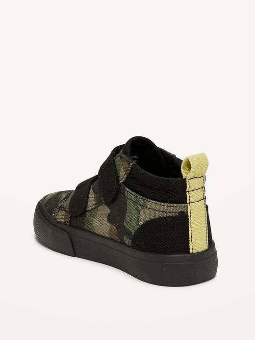 Image number 3 showing, Double Secure-Strap High-Top Sneakers for Toddler Boys