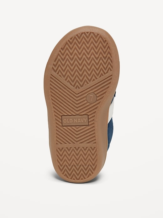 Image number 4 showing, Double Secure-Strap Faux-Suede Sneakers for Toddler Boys