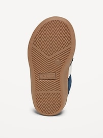 Image number 4 showing, Double Secure-Strap Faux-Suede Sneakers for Toddler Boys