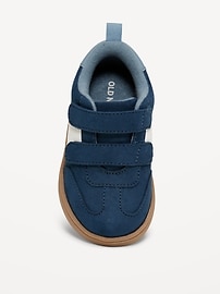 Image number 2 showing, Double Secure-Strap Faux-Suede Sneakers for Toddler Boys
