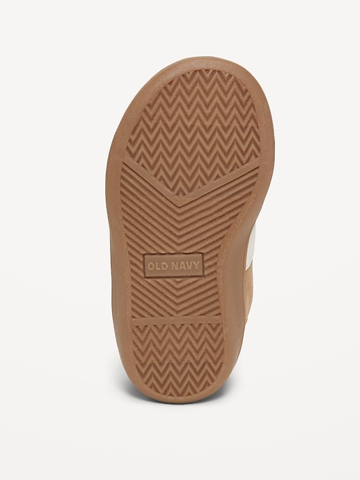 Image number 4 showing, Double Secure-Strap Faux-Suede Sneakers for Toddler Boys