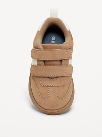 Image number 2 showing, Double Secure-Strap Faux-Suede Sneakers for Toddler Boys