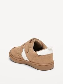 Image number 3 showing, Double Secure-Strap Faux-Suede Sneakers for Toddler Boys