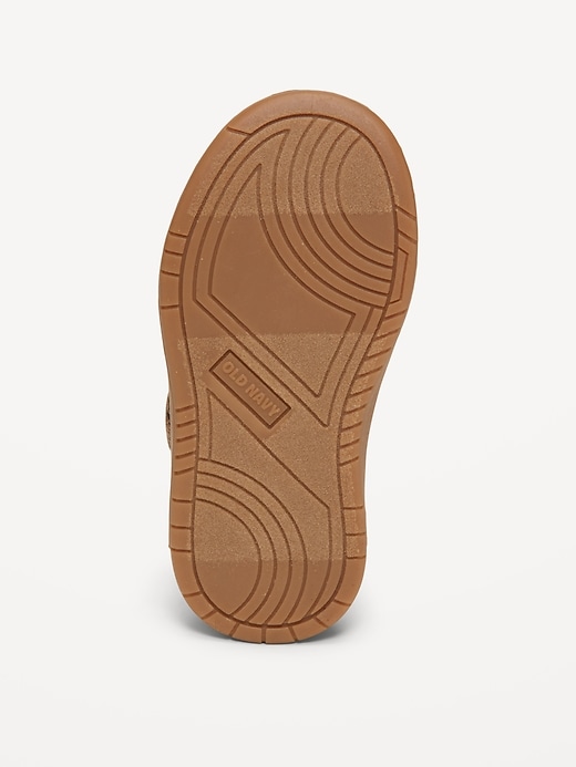 Image number 4 showing, Faux-Leather Sneakers for Toddler Girls