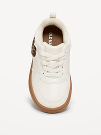 Image number 2 showing, Faux-Leather Sneakers for Toddler Girls
