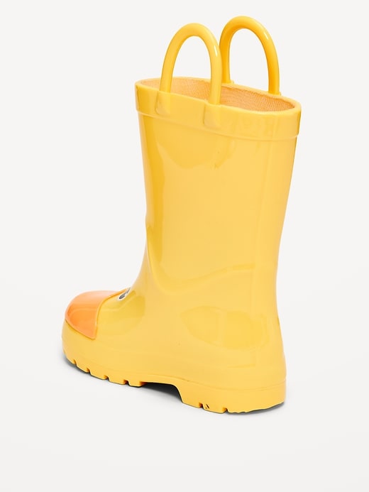 Image number 3 showing, Tall Duck-Graphic Rain Boots for Toddler Boys