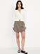 High-Waisted Faux-Leather Mini Skirt - image 5