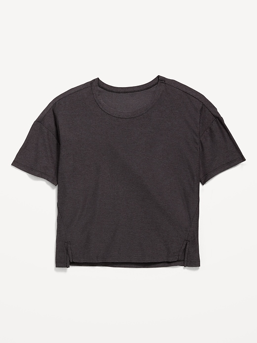Image number 2 showing, CloudMotion Cropped Graphic Performance T-Shirt for Girls