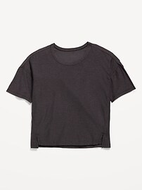 Image number 2 showing, CloudMotion Cropped Graphic Performance T-Shirt for Girls