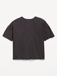 Image number 3 showing, CloudMotion Cropped Graphic Performance T-Shirt for Girls
