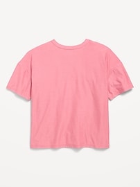 Image number 4 showing, CloudMotion Cropped Graphic Performance T-Shirt for Girls
