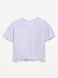 Image number 3 showing, CloudMotion Cropped Graphic Performance T-Shirt for Girls