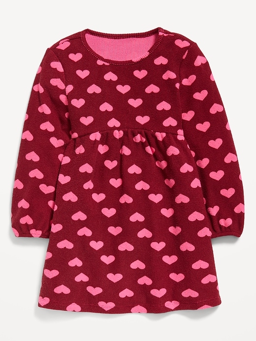 Image number 1 showing, Long-Sleeve Waffle-Knit Dress for Toddler Girls