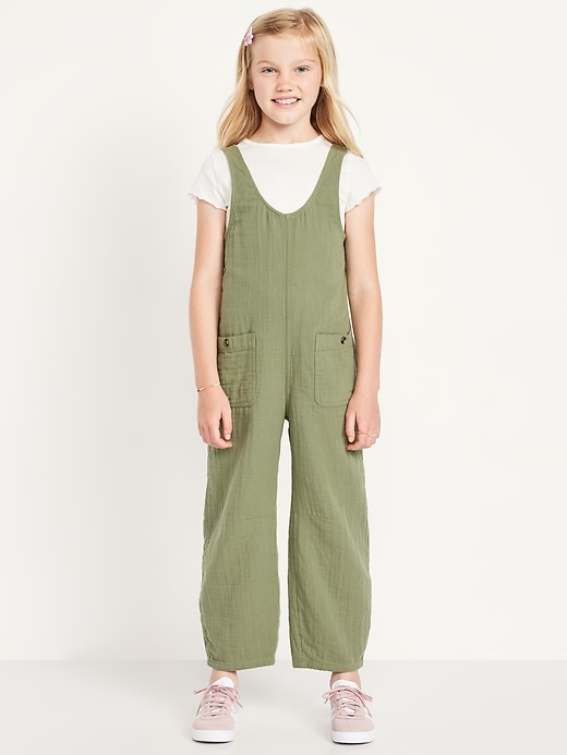 Image number 1 showing, Short-Sleeve T-Shirt and Jumpsuit Set for Girls