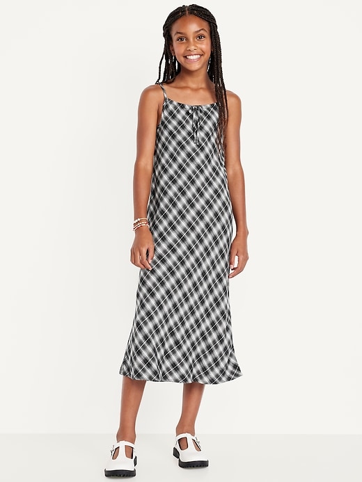 Image number 1 showing, Printed Sleeveless Fit and Flare Maxi Dress for Girls