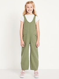 Image number 1 showing, Short-Sleeve T-Shirt and Jumpsuit Set for Girls