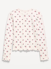 Image number 2 showing, CozePlush Printed Long-Sleeve T-Shirt for Girls